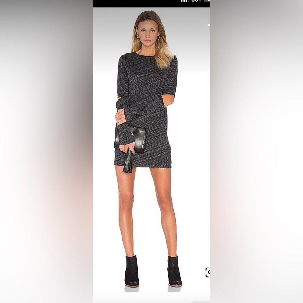 Revolve CHEAP MONDAY Swirl Dress in‎ Black Space Melange